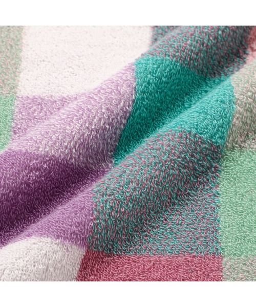 Francfranc（フランフラン）の「抗菌防臭ミックスチェック バスタオル グリーン（タオル・レディース・グリーン・FREE）」の4枚目の写真