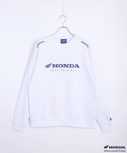 WESTSEA(ウエストシー)の「HONDA × MONSTER WORLD 長袖 裏毛トレーナー(スウェット・メンズ・ホワイト/ブラック系その他/ホワイト系その他/ブラック・L/M)」の12枚目の写真