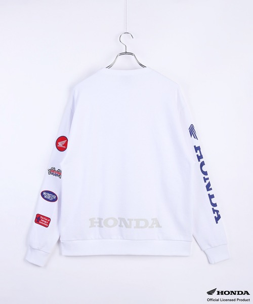 WESTSEA(ウエストシー)の「HONDA × MONSTER WORLD 長袖 裏毛トレーナー(スウェット・メンズ・ホワイト/ブラック系その他/ホワイト系その他/ブラック・L/M)」の6枚目の写真