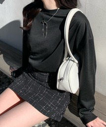 【2025年秋冬新作】バックリボンデザイン ショート丈 スウェット