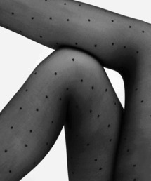 Doris Dots Tights Black