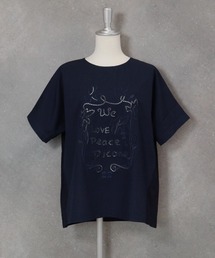 カットワーク刺繍冷感Tシャツ