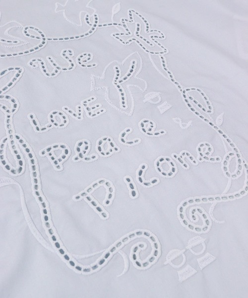 STUDIO PICONE（スタジオピッコーネ）の「カットワーク刺繍冷感Ｔシャツ（Tシャツ/カットソー・レディース・ネイビー/ホワイト/ブルー・LL/L/M）」の17枚目の写真