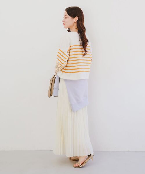 le.coeur blanc（ルクールブラン）の「TRICOTS JEANMARC ボーダーニット（ニット/セーター・レディース・イエロー系その他/ブルー系その他2・38）」の9枚目の写真