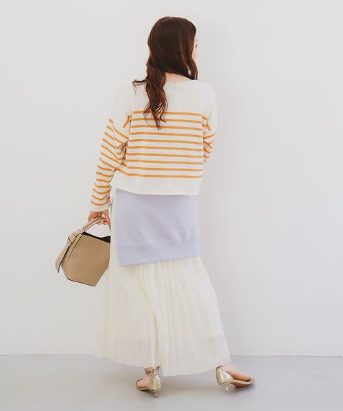 le.coeur blanc（ルクールブラン）の「TRICOTS JEANMARC ボーダーニット（ニット/セーター・レディース・イエロー系その他/ブルー系その他2・38）」の10枚目の写真