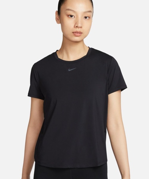 NIKE(ナイキ)の「ナイキ NIKE ナイキ ワン DF S/S スリム トップ(Tシャツ/カットソー・レディース・ホワイト/ブラック・M/L/S)」の2枚目の写真