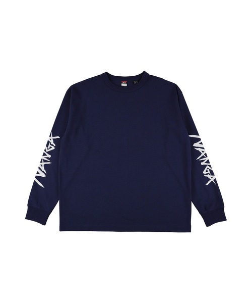 NANGA(ナンガ)の「NANGA/ナンガ ECOHYBRID SLV LOGO L/S TEE ロンT 2026年春夏(Tシャツ/カットソー・メンズ・ブラック/ホワイト/ネイビー・XL/L/M/S)」の3枚目の写真