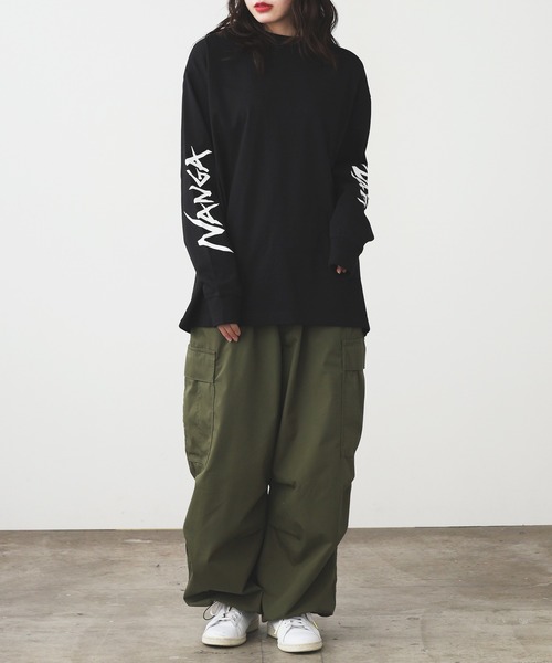 NANGA(ナンガ)の「NANGA/ナンガ ECOHYBRID SLV LOGO L/S TEE ロンT 2026年春夏(Tシャツ/カットソー・メンズ・ブラック/ホワイト/ネイビー・XL/L/M/S)」の10枚目の写真