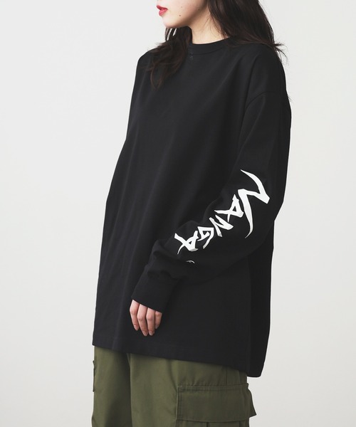 NANGA(ナンガ)の「NANGA/ナンガ ECOHYBRID SLV LOGO L/S TEE ロンT 2026年春夏(Tシャツ/カットソー・メンズ・ブラック/ホワイト/ネイビー・XL/L/M/S)」の7枚目の写真