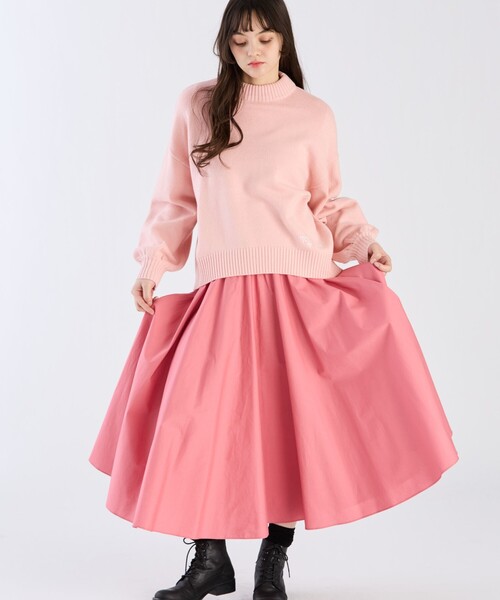 To b. by agnes b.（トゥービーバイアニエスベー）の「コットン サーキュラー スカート（スカート・レディース・ピンク・36/38/40）」の7枚目の写真