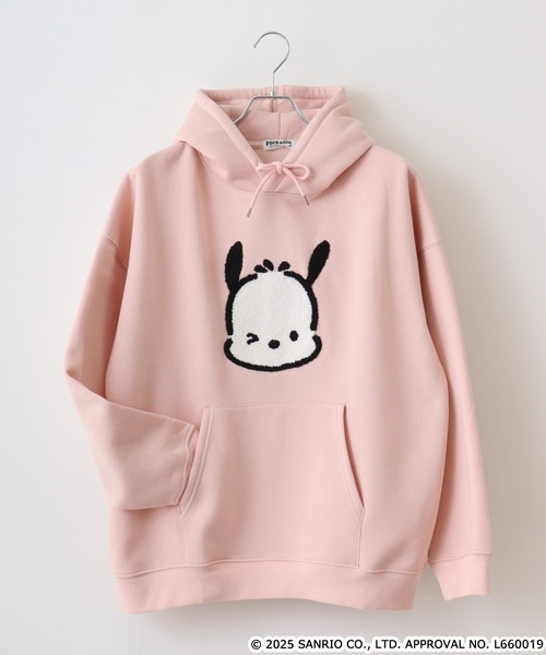 sanrio(サンリオ)の「サンリオキャラクターズ裏起毛ビッグシルエットプルパーカー(パーカー・メンズ・オフホワイト/レッド/ネイビー/ブラック/ピンクベージュ/ピンク系その他/ライトピンク/チャコール/オートミール/ラベンダー/ホワイト系その他/グリーン/アイボリー/サックスブルー/サックスブルー系1/サックスブルー系/ホワイト系その他2/ブラック系・FREE)」の15枚目の写真