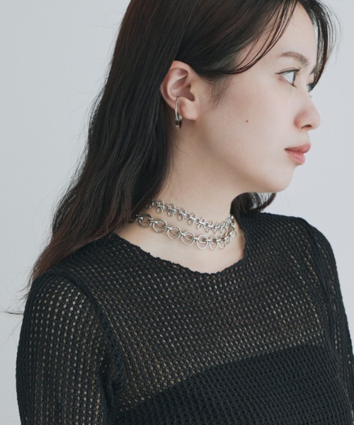 kiehtova（キエトヴァ）の「【kiehtova】OVAL CHAIN NECKLACE/オーバルチェーンネックレス（ネックレス・レディース・シルバー/ゴールド・FREE）」の8枚目の写真