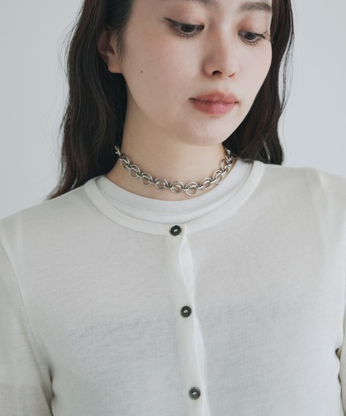 kiehtova（キエトヴァ）の「【kiehtova】OVAL CHAIN NECKLACE/オーバルチェーンネックレス（ネックレス・レディース・シルバー/ゴールド・FREE）」の15枚目の写真