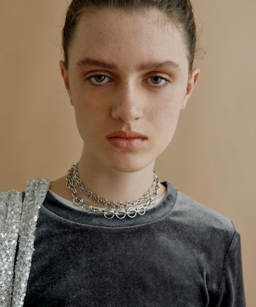 kiehtova（キエトヴァ）の「【kiehtova】OVAL CHAIN NECKLACE/オーバルチェーンネックレス（ネックレス・レディース・シルバー/ゴールド・FREE）」の17枚目の写真