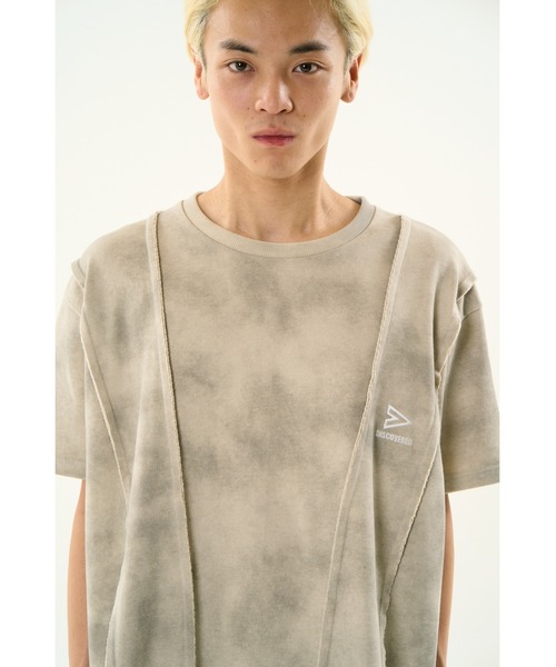 DISCOVERED(ディスカバード)の「DOCKING DAMAGE WIDE TEE(Tシャツ/カットソー・メンズ・ブラック/ベージュ・SMALL/LARGE)」の17枚目の写真