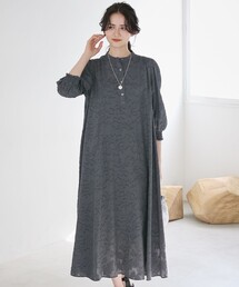 セール】【SLOW/一部店舗限定】クレープ フラワープリント ワンピース