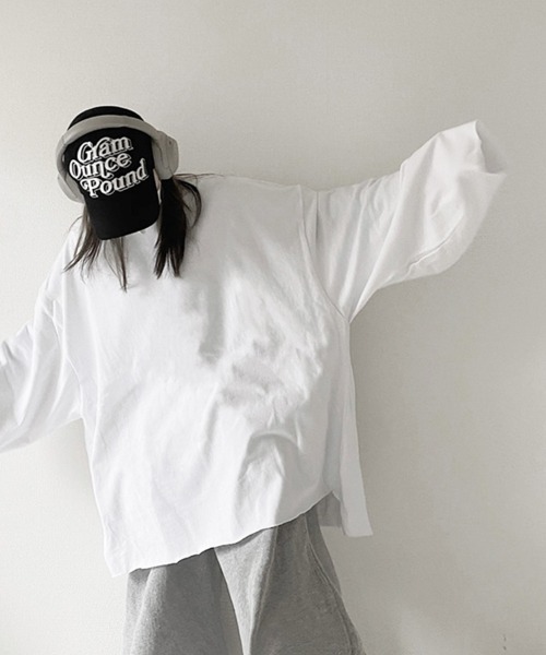 YACA（ヤーカ）の「cutoff mini logo tee/カットオフミニロゴT【unisex item】（Tシャツ/カットソー・レディース・ブラック/ホワイト・FREE）」の11枚目の写真