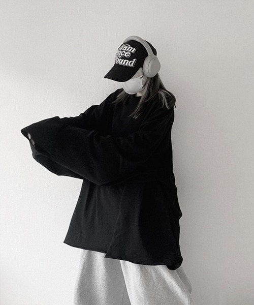 YACA（ヤーカ）の「cutoff mini logo tee/カットオフミニロゴT【unisex item】（Tシャツ/カットソー・レディース・ブラック/ホワイト・FREE）」の13枚目の写真