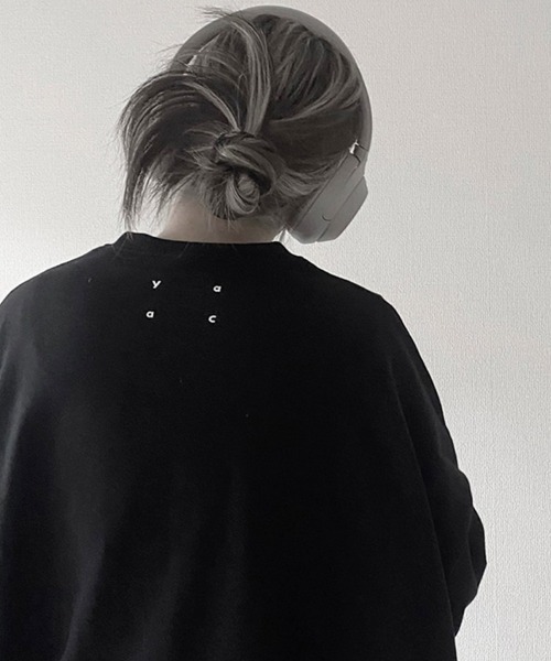YACA（ヤーカ）の「cutoff mini logo tee/カットオフミニロゴT【unisex item】（Tシャツ/カットソー・レディース・ブラック/ホワイト・FREE）」の15枚目の写真