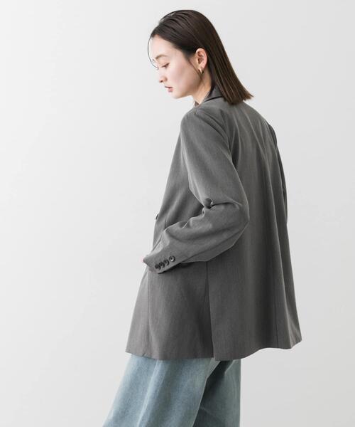 SENSE OF PLACE by URBAN RESEARCH（センスオブプレイスバイアーバンリサーチ）の「『セットアップ対応』 ダブルテーラードジャケット（その他アウター・レディース・ブラック/グレー/チェック・ONE）」の7枚目の写真