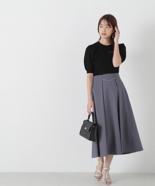 PROPORTION BODY DRESSING(プロポーションボディドレッシング)の「パフスリーブリブニット / 1215170301(ニット/セーター・レディース・レッド/ホワイト系その他/ブラック/グレー・SMALL/MEDIUM)」の5枚目の写真