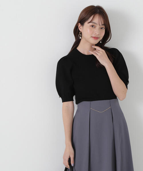 PROPORTION BODY DRESSING(プロポーションボディドレッシング)の「パフスリーブリブニット / 1215170301(ニット/セーター・レディース・レッド/ホワイト系その他/ブラック/グレー・SMALL/MEDIUM)」の6枚目の写真
