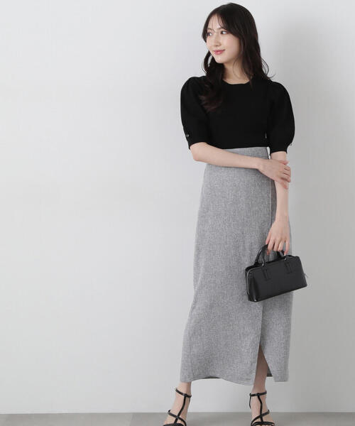 PROPORTION BODY DRESSING(プロポーションボディドレッシング)の「パフスリーブリブニット / 1215170301(ニット/セーター・レディース・レッド/ホワイト系その他/ブラック/グレー・SMALL/MEDIUM)」の22枚目の写真