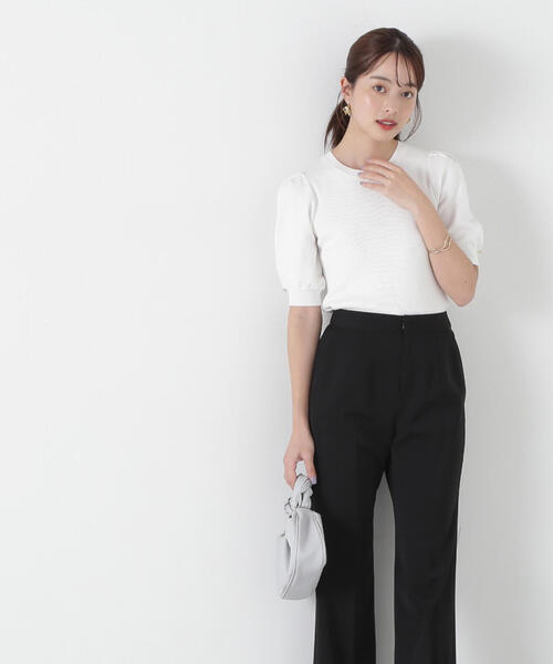 PROPORTION BODY DRESSING(プロポーションボディドレッシング)の「パフスリーブリブニット / 1215170301(ニット/セーター・レディース・レッド/ホワイト系その他/ブラック/グレー・SMALL/MEDIUM)」の8枚目の写真