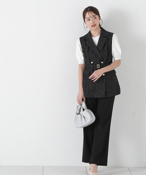 PROPORTION BODY DRESSING(プロポーションボディドレッシング)の「パフスリーブリブニット / 1215170301(ニット/セーター・レディース・レッド/ホワイト系その他/ブラック/グレー・SMALL/MEDIUM)」の9枚目の写真