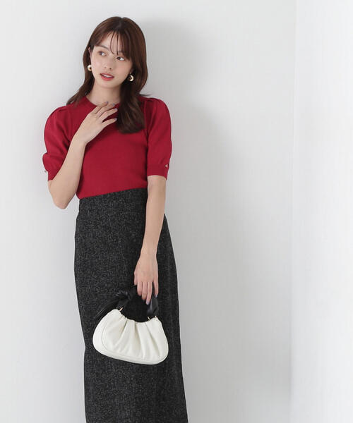 PROPORTION BODY DRESSING(プロポーションボディドレッシング)の「パフスリーブリブニット / 1215170301(ニット/セーター・レディース・レッド/ホワイト系その他/ブラック/グレー・SMALL/MEDIUM)」の12枚目の写真