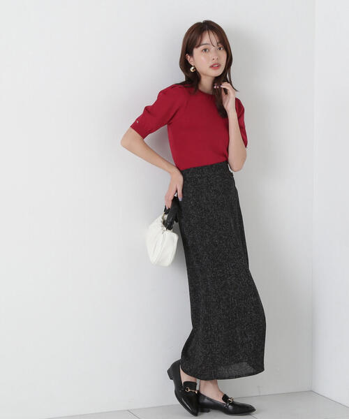 PROPORTION BODY DRESSING(プロポーションボディドレッシング)の「パフスリーブリブニット / 1215170301(ニット/セーター・レディース・レッド/ホワイト系その他/ブラック/グレー・SMALL/MEDIUM)」の13枚目の写真