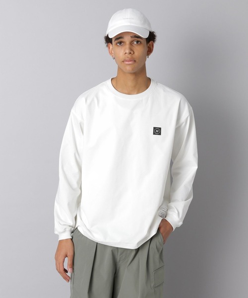 NUMERALS(ヌメラルズ)の「【NUMERALS】ワンポイントロゴTEE(Tシャツ/カットソー・メンズ・オフホワイト/カーキ/ブラック・SMALL/LARGE/MEDIUM)」の2枚目の写真