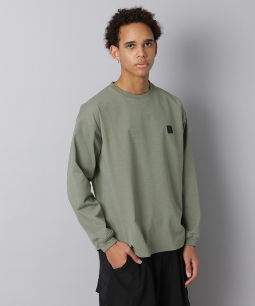 NUMERALS(ヌメラルズ)の「【NUMERALS】ワンポイントロゴTEE(Tシャツ/カットソー・メンズ・オフホワイト/カーキ/ブラック・SMALL/LARGE/MEDIUM)」の3枚目の写真