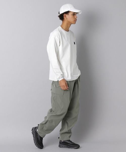 NUMERALS(ヌメラルズ)の「【NUMERALS】ワンポイントロゴTEE(Tシャツ/カットソー・メンズ・オフホワイト/カーキ/ブラック・SMALL/LARGE/MEDIUM)」の5枚目の写真