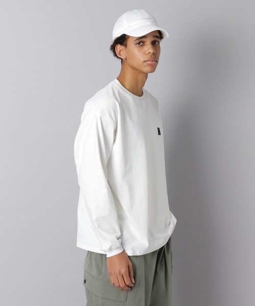 NUMERALS(ヌメラルズ)の「【NUMERALS】ワンポイントロゴTEE(Tシャツ/カットソー・メンズ・オフホワイト/カーキ/ブラック・SMALL/LARGE/MEDIUM)」の6枚目の写真