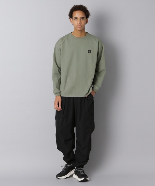 NUMERALS(ヌメラルズ)の「【NUMERALS】ワンポイントロゴTEE(Tシャツ/カットソー・メンズ・オフホワイト/カーキ/ブラック・SMALL/LARGE/MEDIUM)」の10枚目の写真