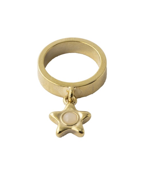X-girl（エックスガール）の「LUMINOUS STAR RING（リング・レディース・シルバー/ゴールド・ONE SIZE）」の3枚目の写真