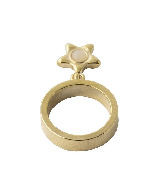 X-girl（エックスガール）の「LUMINOUS STAR RING（リング・レディース・シルバー/ゴールド・ONE SIZE）」の4枚目の写真