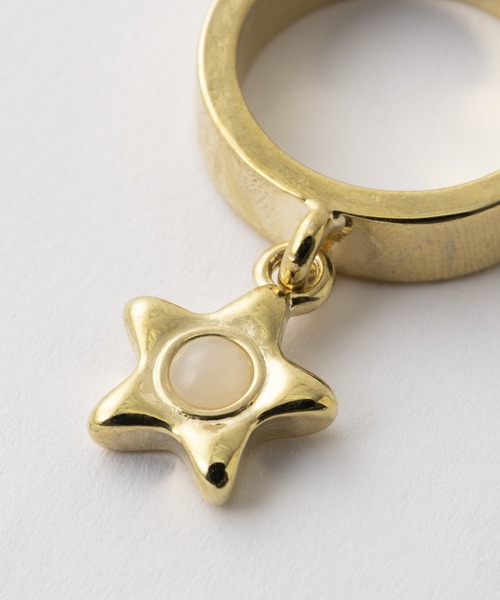 X-girl（エックスガール）の「LUMINOUS STAR RING（リング・レディース・シルバー/ゴールド・ONE SIZE）」の6枚目の写真