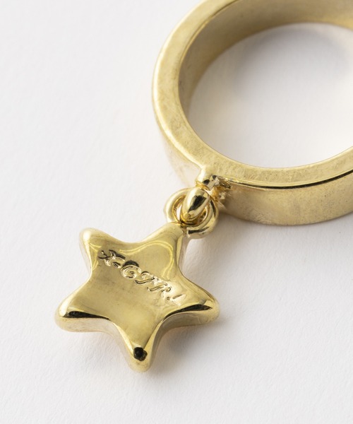 X-girl（エックスガール）の「LUMINOUS STAR RING（リング・レディース・シルバー/ゴールド・ONE SIZE）」の7枚目の写真
