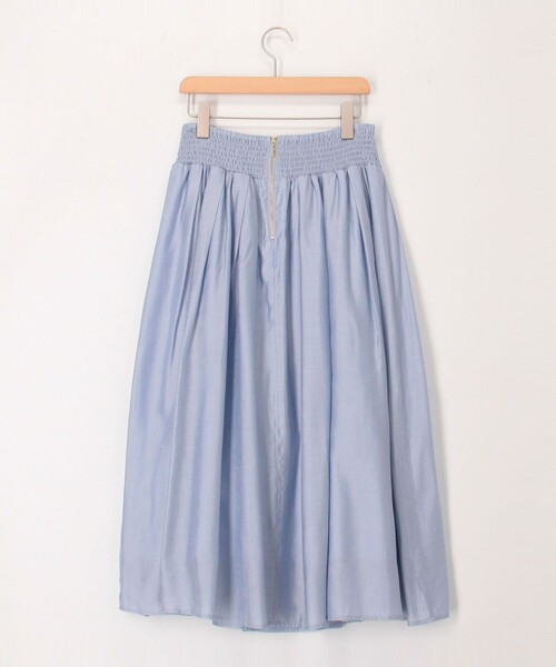 MICO COULIER（ミコクリエ）の「《セットアップ対応》シルキーローンスカート（スカート・レディース・サックスブルー/オフホワイト/チャコールグレー・38/36）」の13枚目の写真