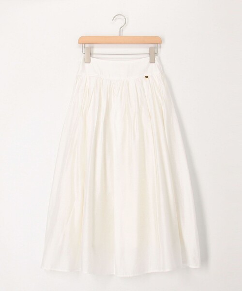 MICO COULIER（ミコクリエ）の「《セットアップ対応》シルキーローンスカート（スカート・レディース・サックスブルー/オフホワイト/チャコールグレー・38/36）」の20枚目の写真