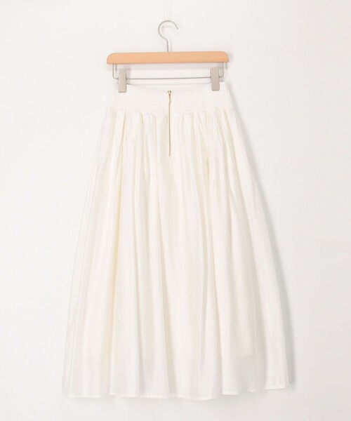 MICO COULIER（ミコクリエ）の「《セットアップ対応》シルキーローンスカート（スカート・レディース・サックスブルー/オフホワイト/チャコールグレー・38/36）」の21枚目の写真