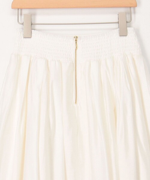 MICO COULIER（ミコクリエ）の「《セットアップ対応》シルキーローンスカート（スカート・レディース・サックスブルー/オフホワイト/チャコールグレー・38/36）」の4枚目の写真