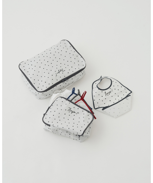 IENA ENFANT(イエナアンファン)の「《追加》【BASIC】お食事スタイ baby(スタイ/よだれかけ・キッズ・ブラック/ブラック系その他/ホワイト/ホワイト系その他・FREE)」の6枚目の写真