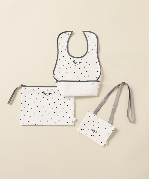 IENA ENFANT(イエナアンファン)の「《追加》【BASIC】お食事スタイ baby(スタイ/よだれかけ・キッズ・ブラック/ブラック系その他/ホワイト/ホワイト系その他・FREE)」の7枚目の写真