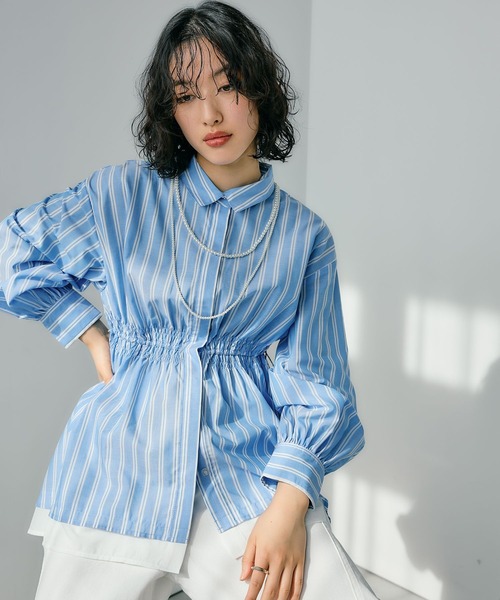 RINASCIMETO リナシメント　エレガント長袖ブラウス 肩出しエレガントブラウス01207 – Okia-official