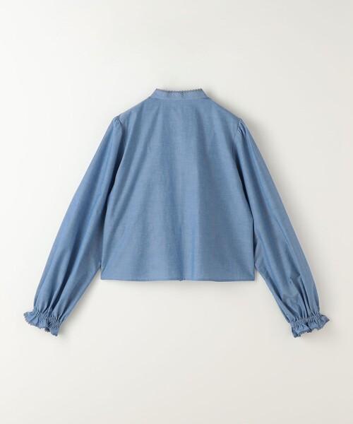 Steven Alan（スティーブンアラン）の「＜Steven Alan＞コットン シルク レース ブラウス（シャツ/ブラウス・レディース・ライトブルー/ホワイト・S/M）」の4枚目の写真