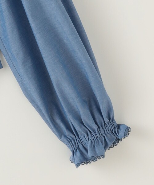 Steven Alan（スティーブンアラン）の「＜Steven Alan＞コットン シルク レース ブラウス（シャツ/ブラウス・レディース・ライトブルー/ホワイト・S/M）」の6枚目の写真