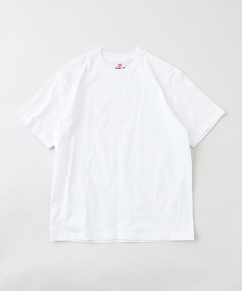 HANES(ヘインズ)の「HANES/ ヘインズ BEEFY T-SHIRT 1P(Tシャツ/カットソー・メンズ・ブラック/ホワイト・MEDIUM/LARGE)」の2枚目の写真